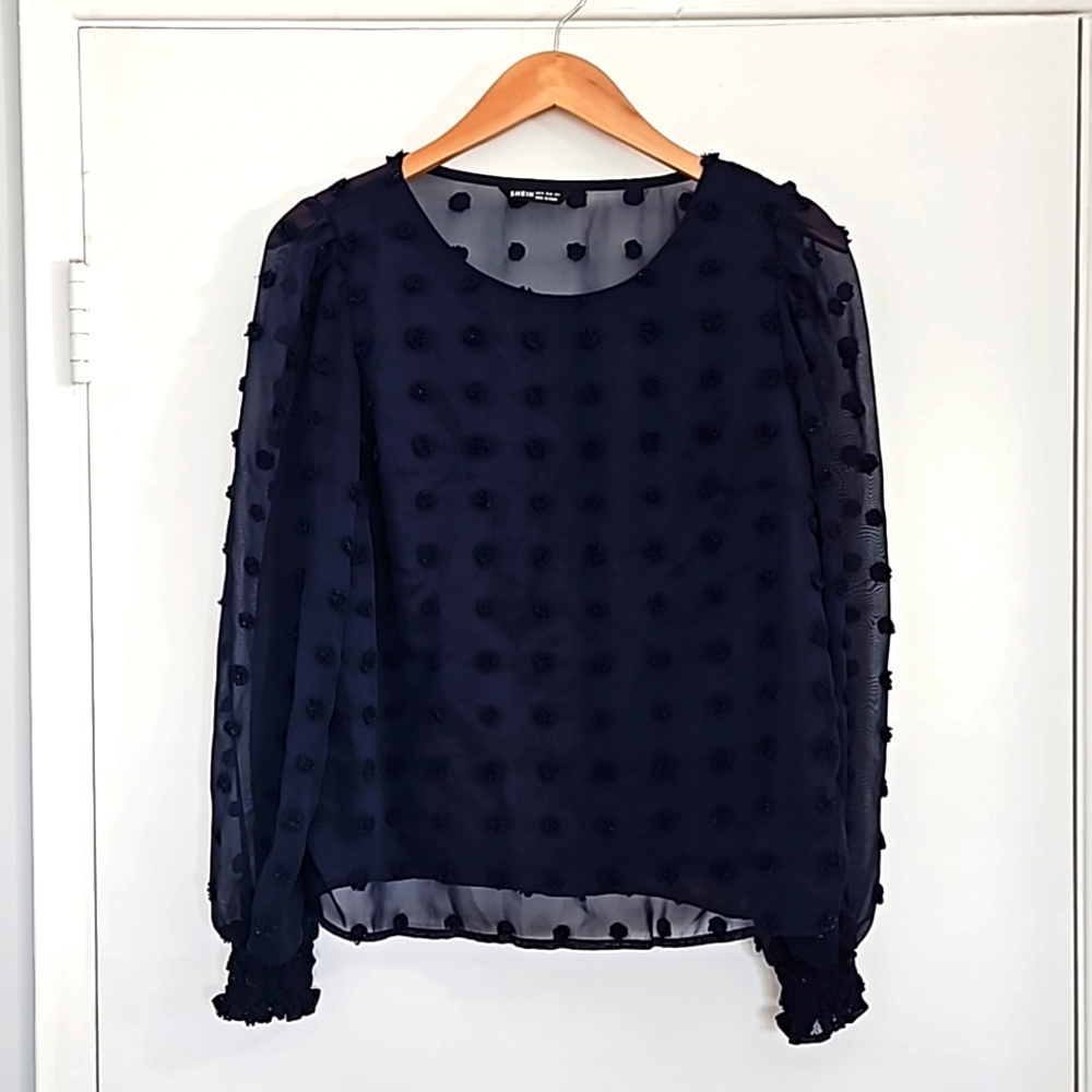 Top - Sheer with pompom